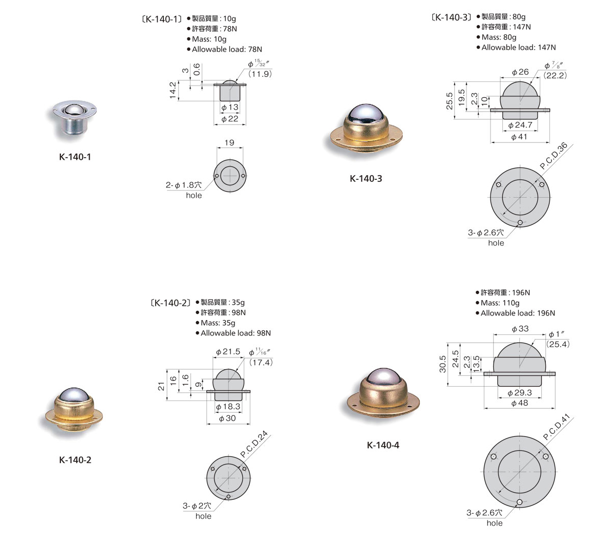 K-140 ball roller