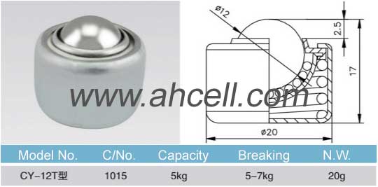 CY_12T ball transfer unit drawing