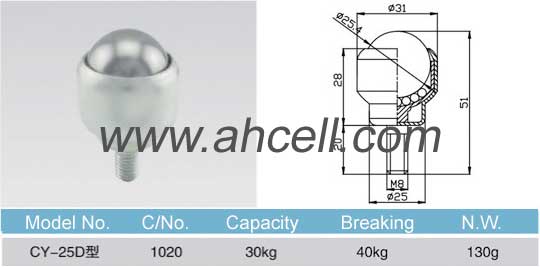 CY_25D ball transfer unit drawing