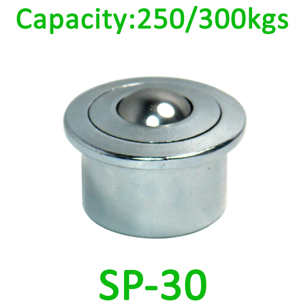 SP-30 ball transfer unit,250kg load capacity ,30mm machined ball unit